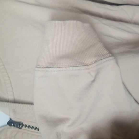 Aerie Sandalwood Oversized Quarter Zip Hoodie Sz L - Picture 7 of 9